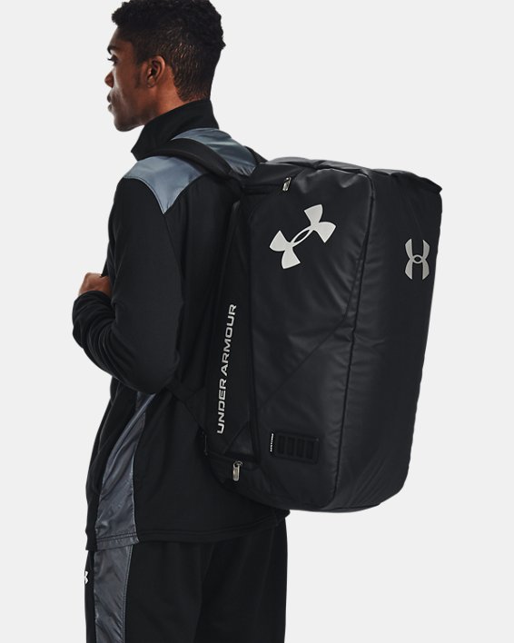 Unisex UA Contain Duo MD Backpack Duffle, Black, pdpMainDesktop image number 5